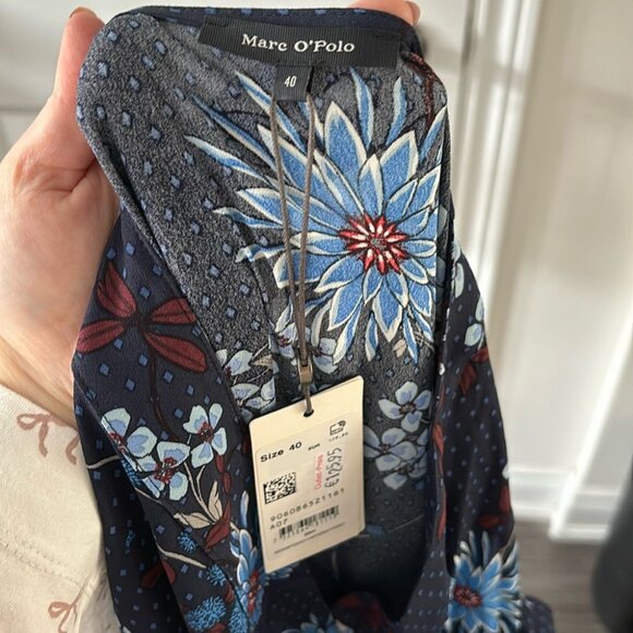 NWT Marc O’Polo Blue Printed Women’s Dress - Picture 7 of 9